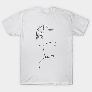 Inner Beauty | One Line Drawing | One Line Art | Minimal | Minimalist T-Shirt